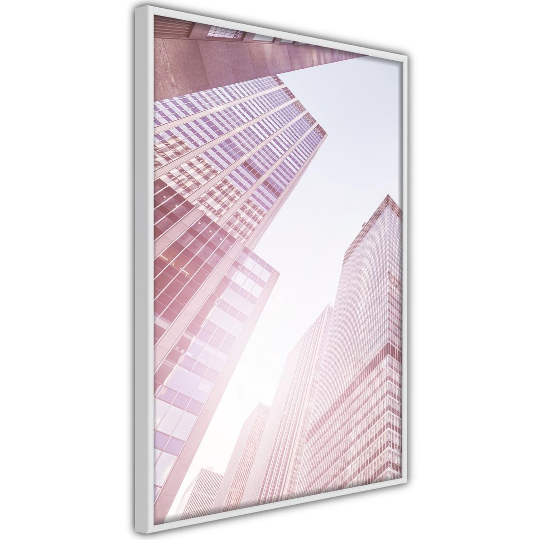 Paris Prix Affiche Murale Encadrée  Steel and Glass Pink