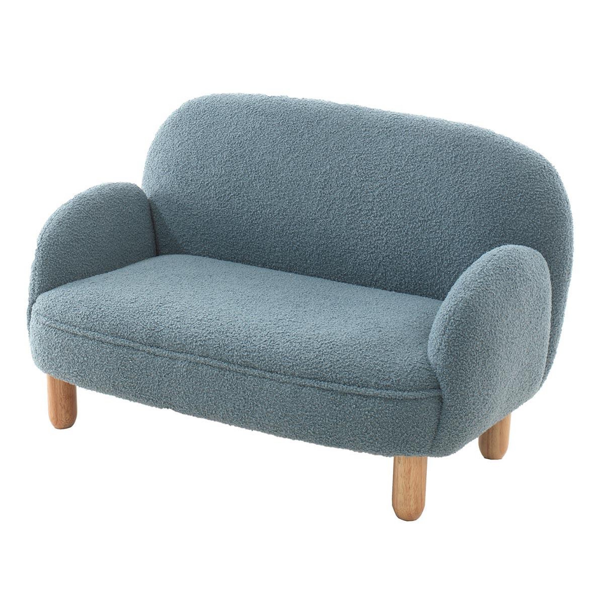 Paris Prix Canapé enfant bouclette  rocky  89cm bleu
