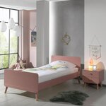Paris Prix Pack - Lit Enfant & Chevet  Billy  90x200cm Rose