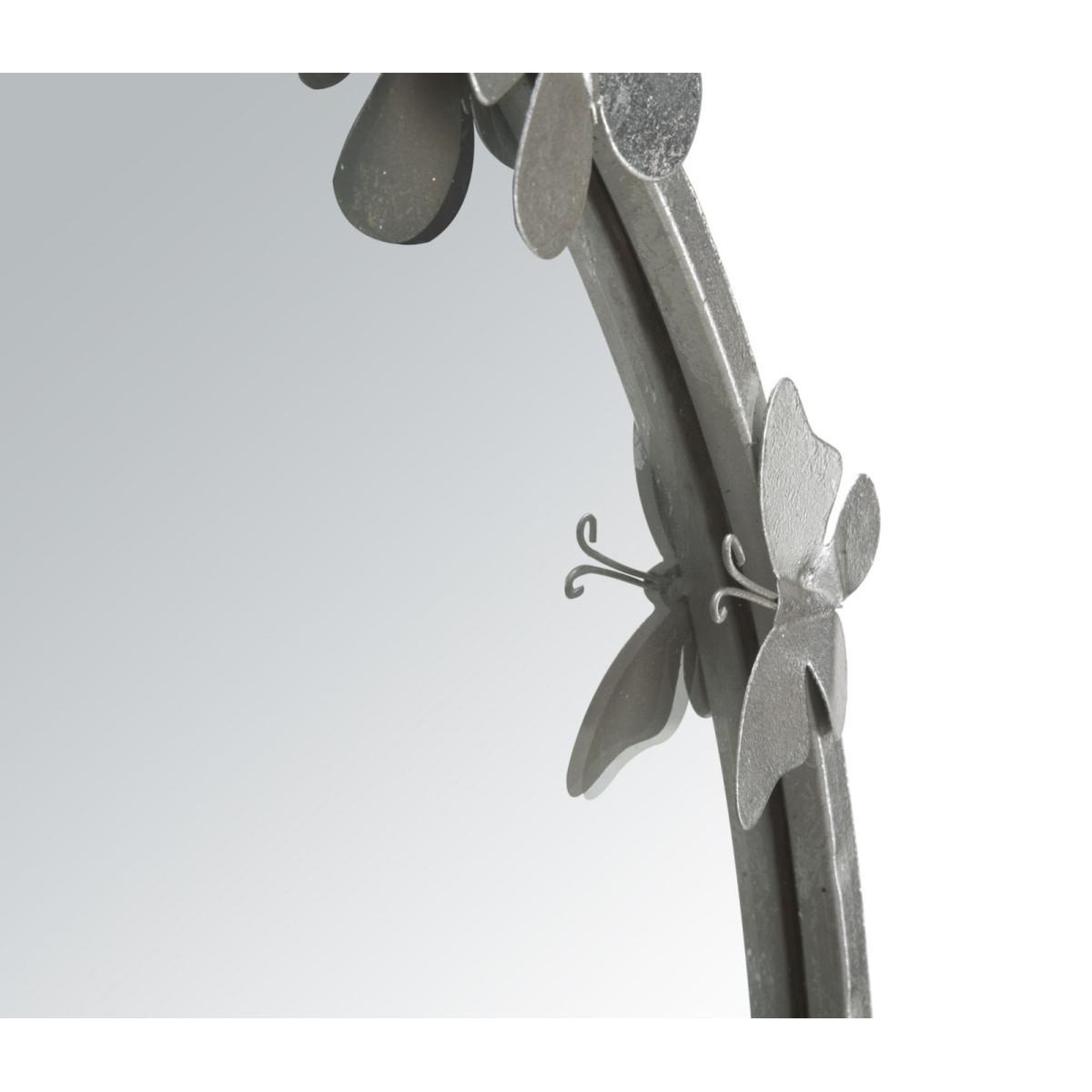 Voir la diapositive 5 : Paris Prix Miroir mural design  butterfly  94cm argent