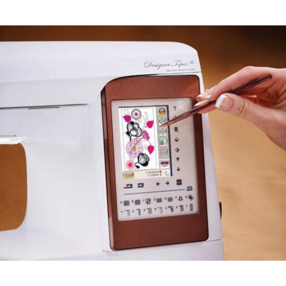 Husqvarna Viking Machine à coudre Husqvarna Designer Topaz 50 + Unité de broderie