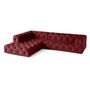 Voir la diapositive 4 : LISA DESIGN Gallata - canapé chesterfield d'angle gauche - 5 places - en velours