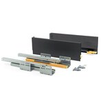 EMUCA SRL Kit de tiroir Concept hauteur 138 mm et profondeur 450 mm finition gris anthracite