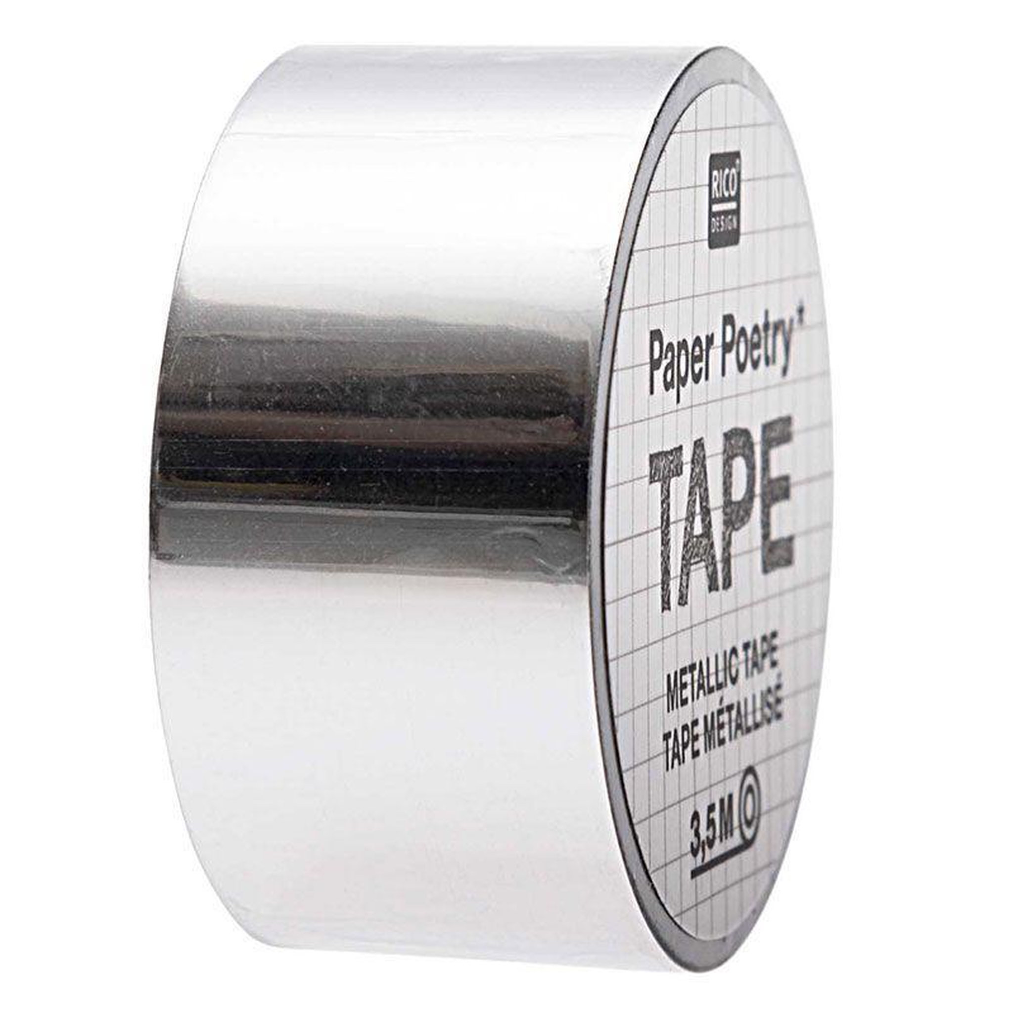 Voir la diapositive 1 : RICO DESIGN Masking tape miroir argenté 1,9 cm x 3,5 m