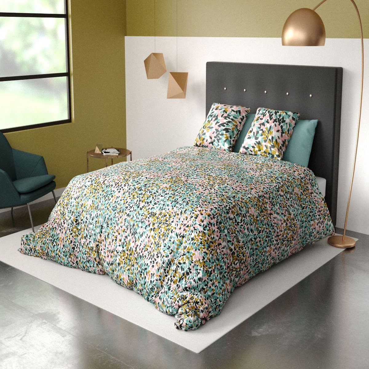 Les Ateliers du Linge Parure housse de couette 100% coton bio 57fils-telma