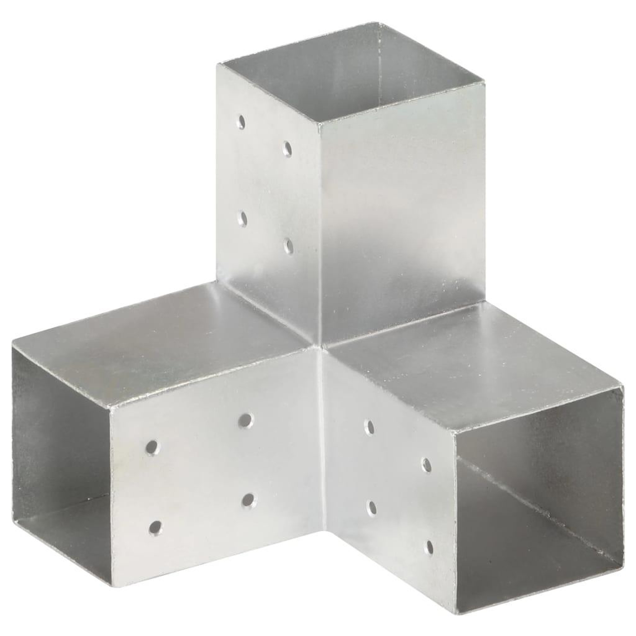 VIDAXL Connecteur de poteau Forme en Y Metal galvanise 81x81 mm