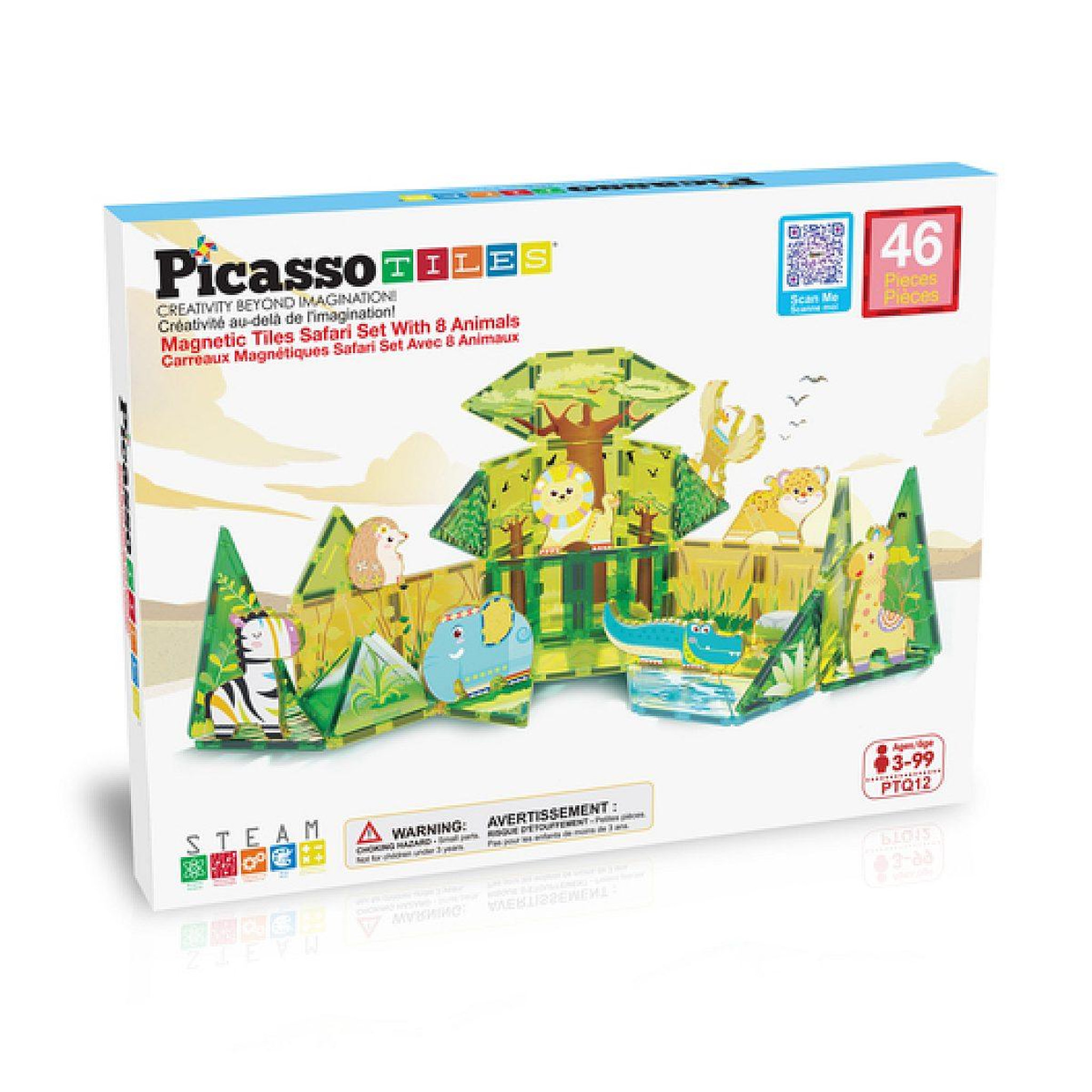Tactic Set Magnetique Safari 46 pcs - PicassoTiles