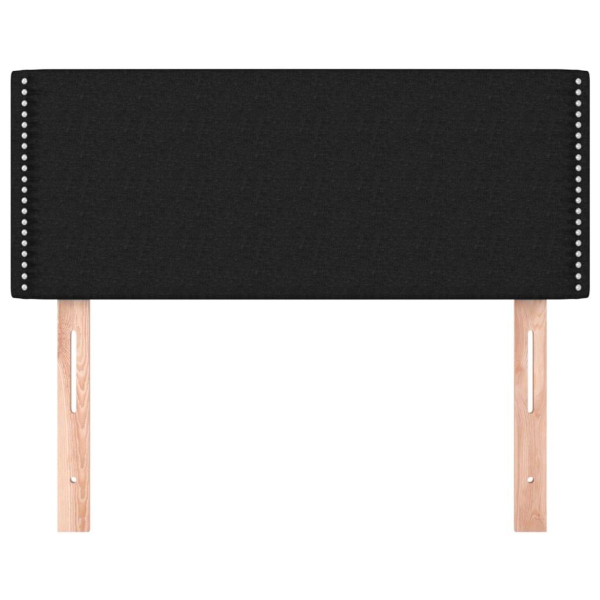 VIDAXL Tete de lit Noir 100x5x78/88 cm Tissu