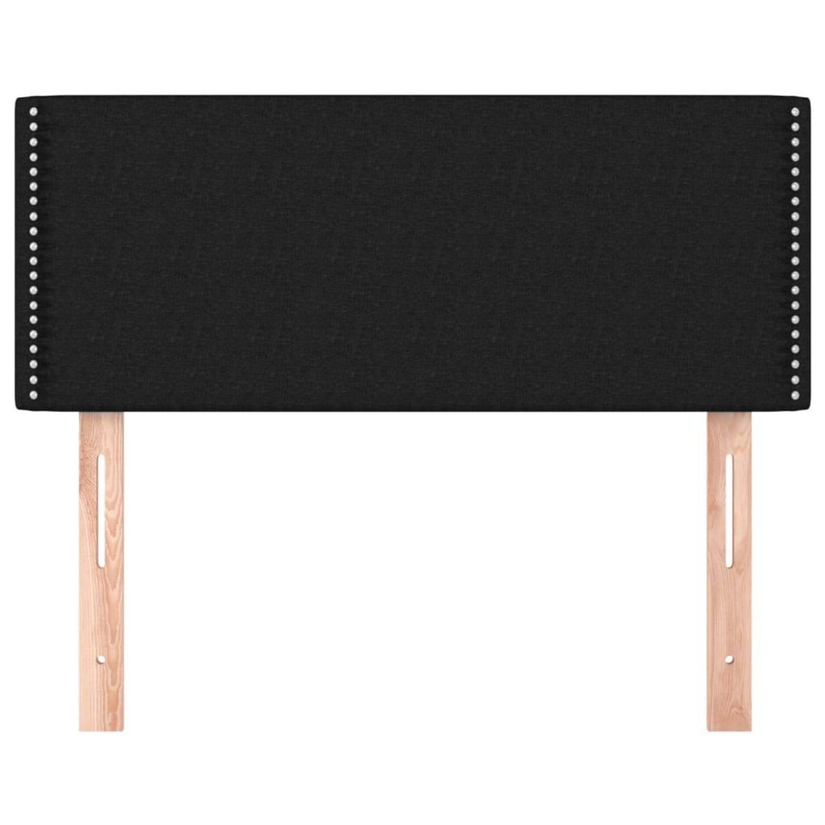 VIDAXL Tete de lit Noir 100x5x78/88 cm Tissu