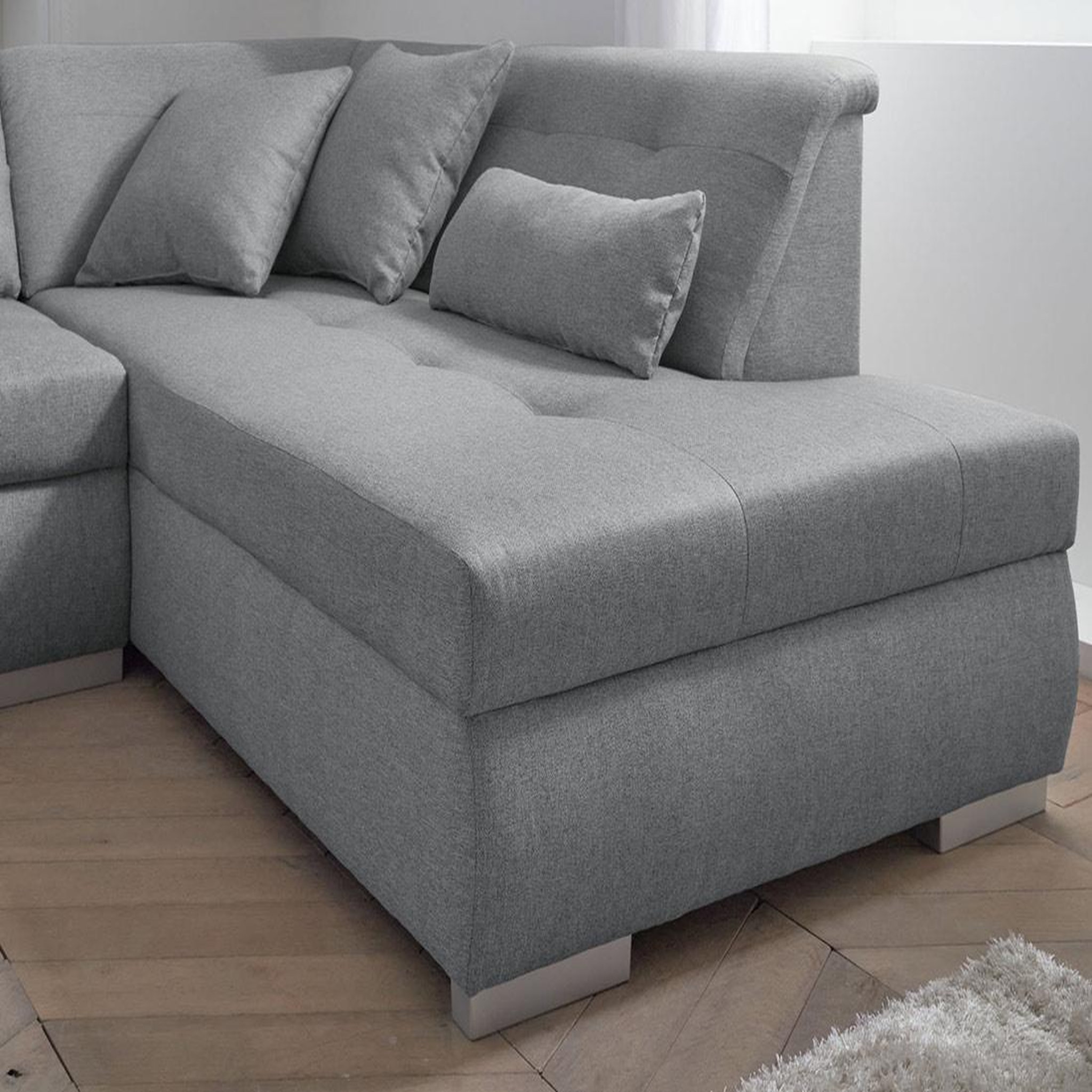 Voir la diapositive 4 : LISA DESIGN Vermont - canapé panoramique d'angle droit - 7 places - xxl