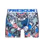 Voir la diapositive 3 : FREEGUN Lot de 5 Boxers homme Drapeaux