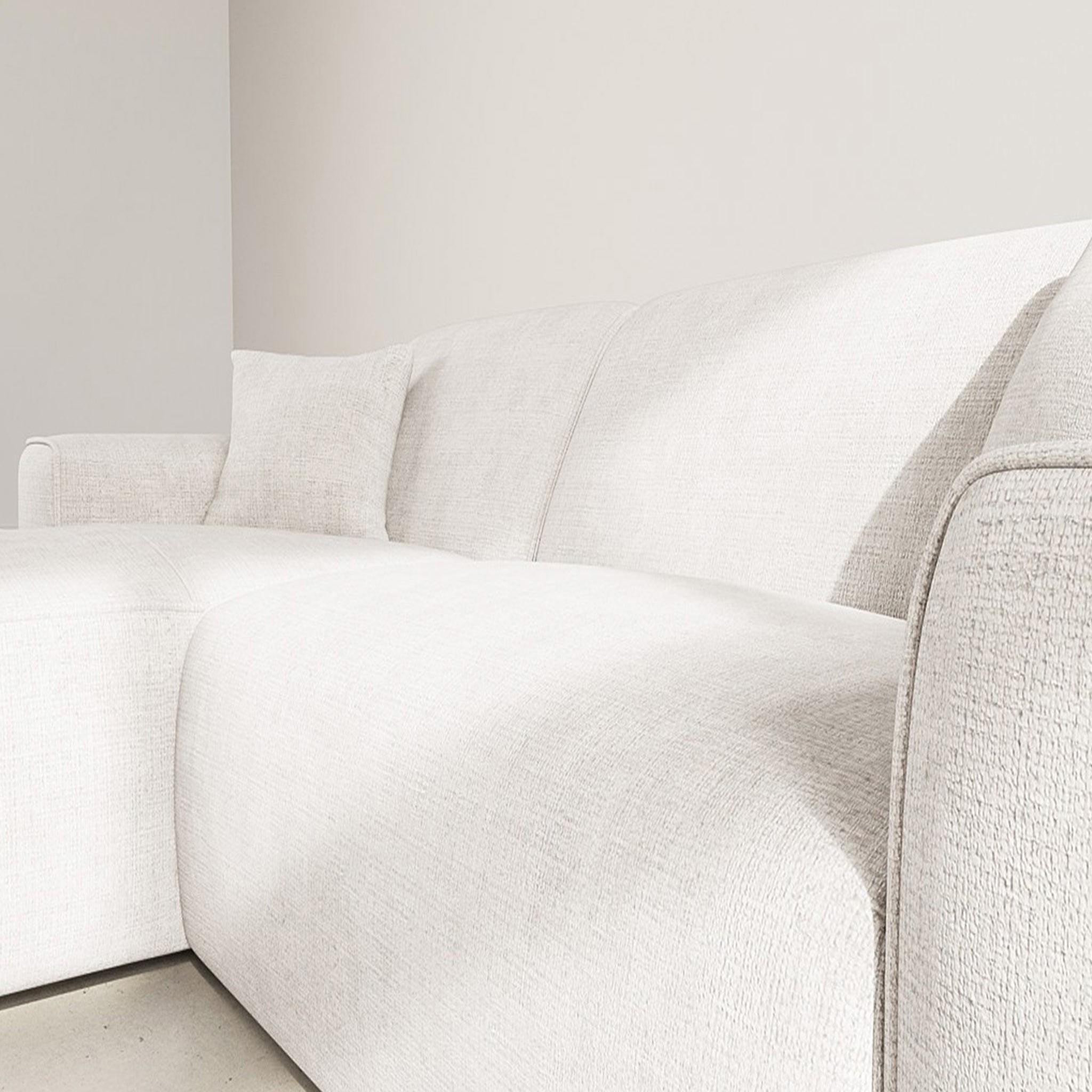 Voir la diapositive 6 : BEST MOBILIER Lison - canapé d'angle gauche 4 places en velours texturé