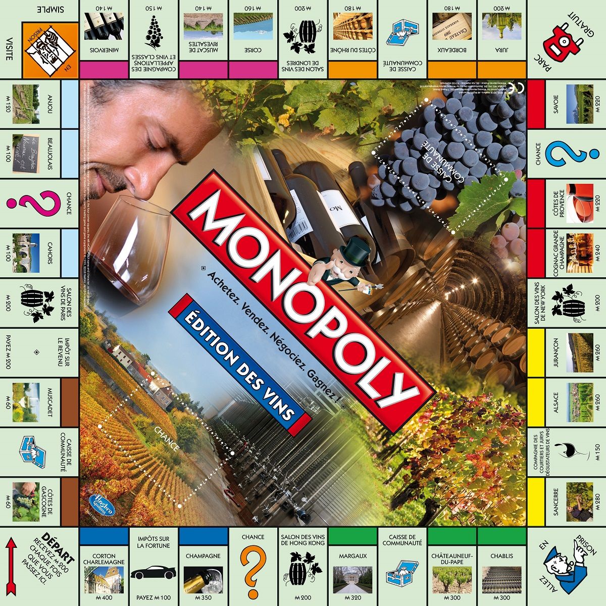  WINNING MOVES Jeu Monopoly des vins 