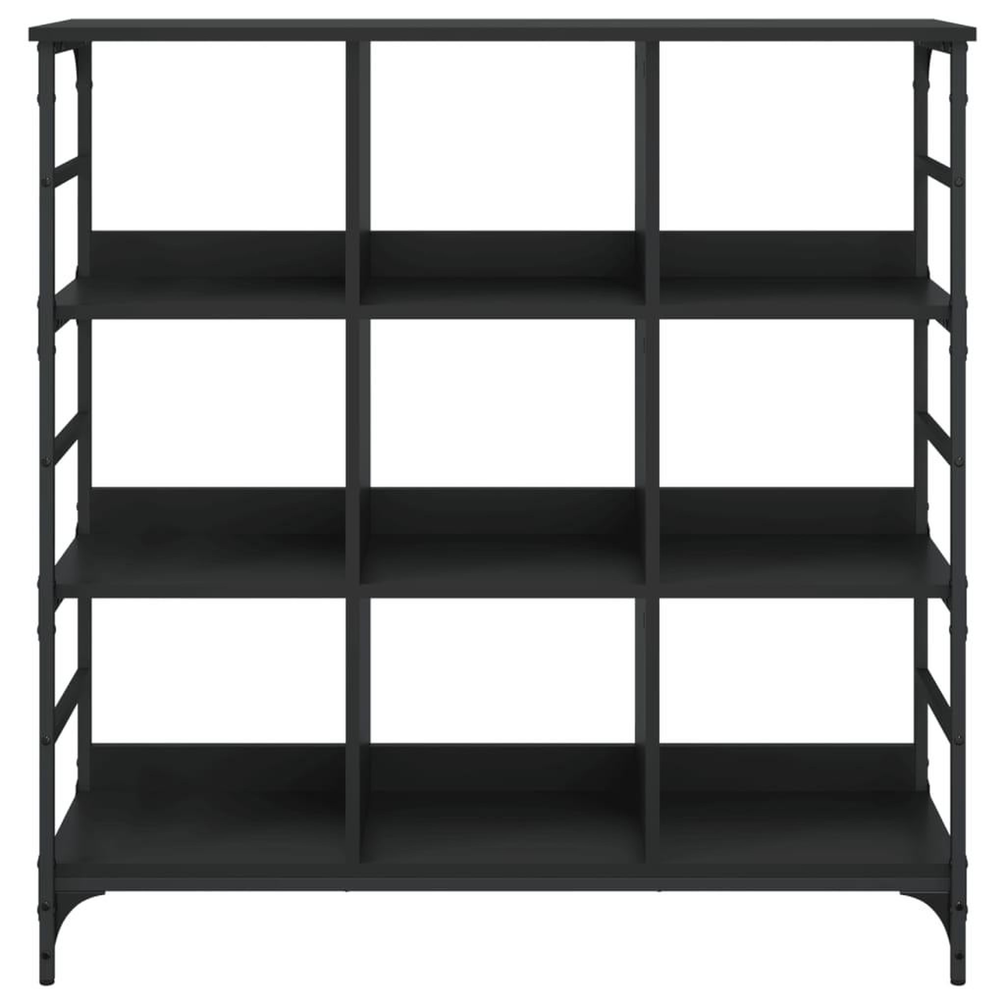 Voir la diapositive 4 : VIDAXL Buffet noir 102x32x103,5 cm bois d'ingenierie