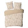 Voir la diapositive 4 : FUTURE HOME Parure de lit 2 personnes en coton 57 fils imprimé camel