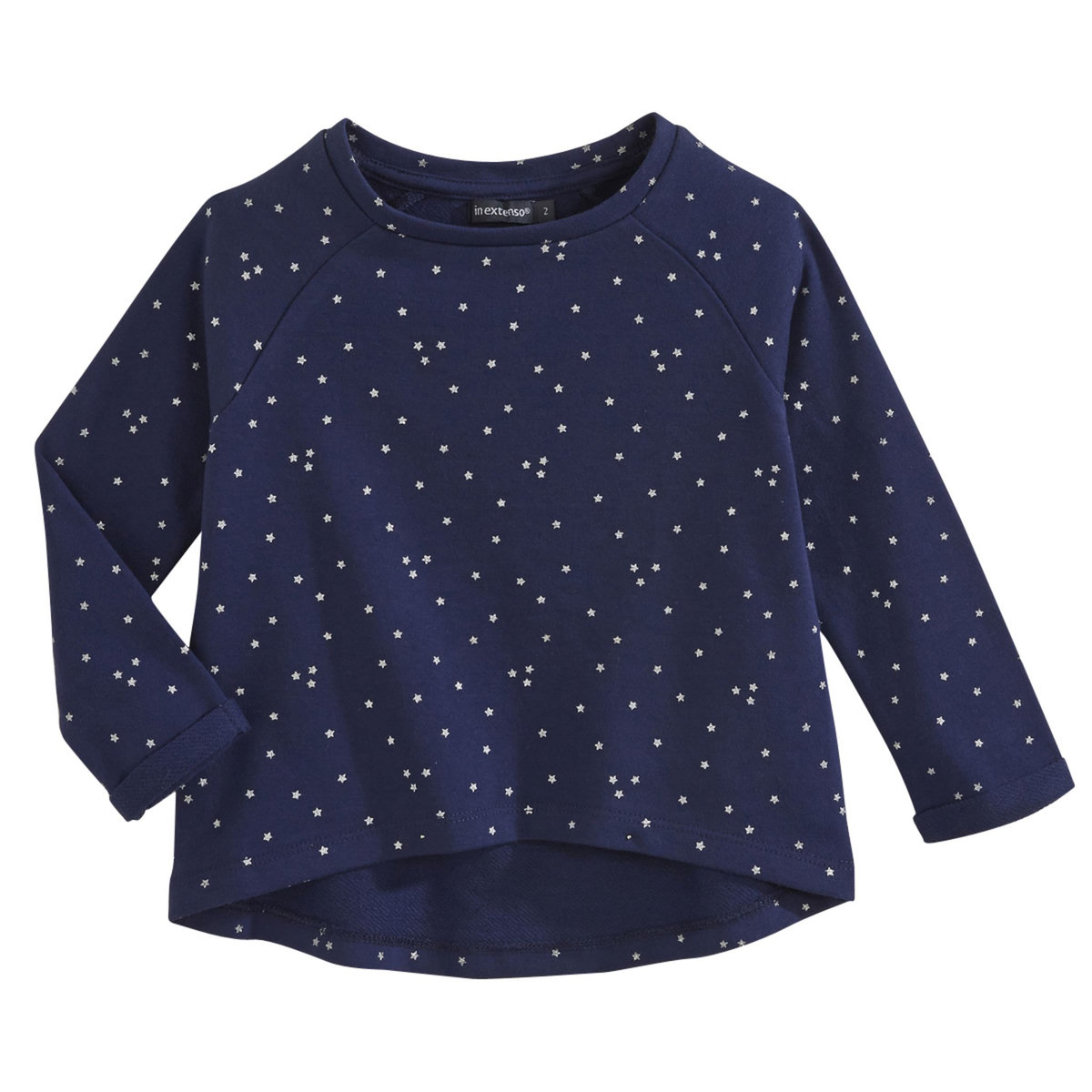IN EXTENSO Sweat étoile base arrondie fille