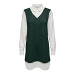 JACQUELINE DE YONG Robe Verte/Blanche Femme JDY Tonsy. Coloris disponibles : Vert