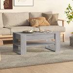 VIDAXL Table basse sonoma gris 102x55x45 cm bois d ingénierie