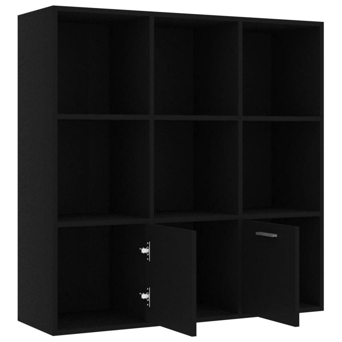VIDAXL Bibliotheque Noir 98x30x98 cm Bois d'ingenierie