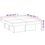 Voir la diapositive 6 : VIDAXL Table basse Chene marron 90x90x28 cm Bois d'ingenierie