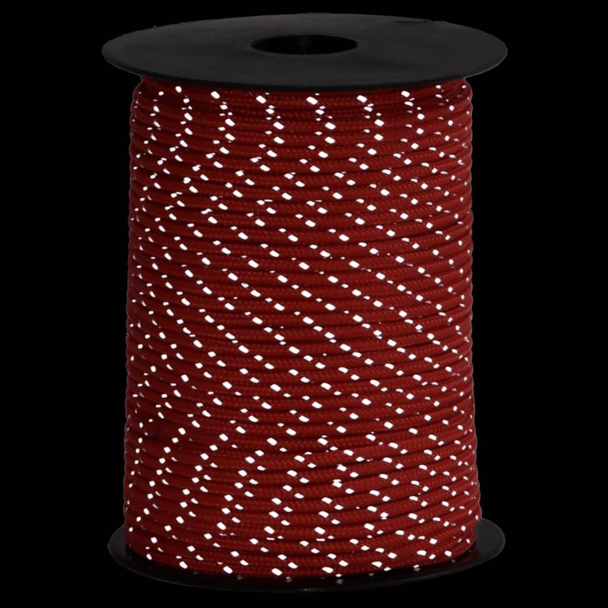 VIDAXL Corde de haubanage de tente avec bandes reflechissantes et cles