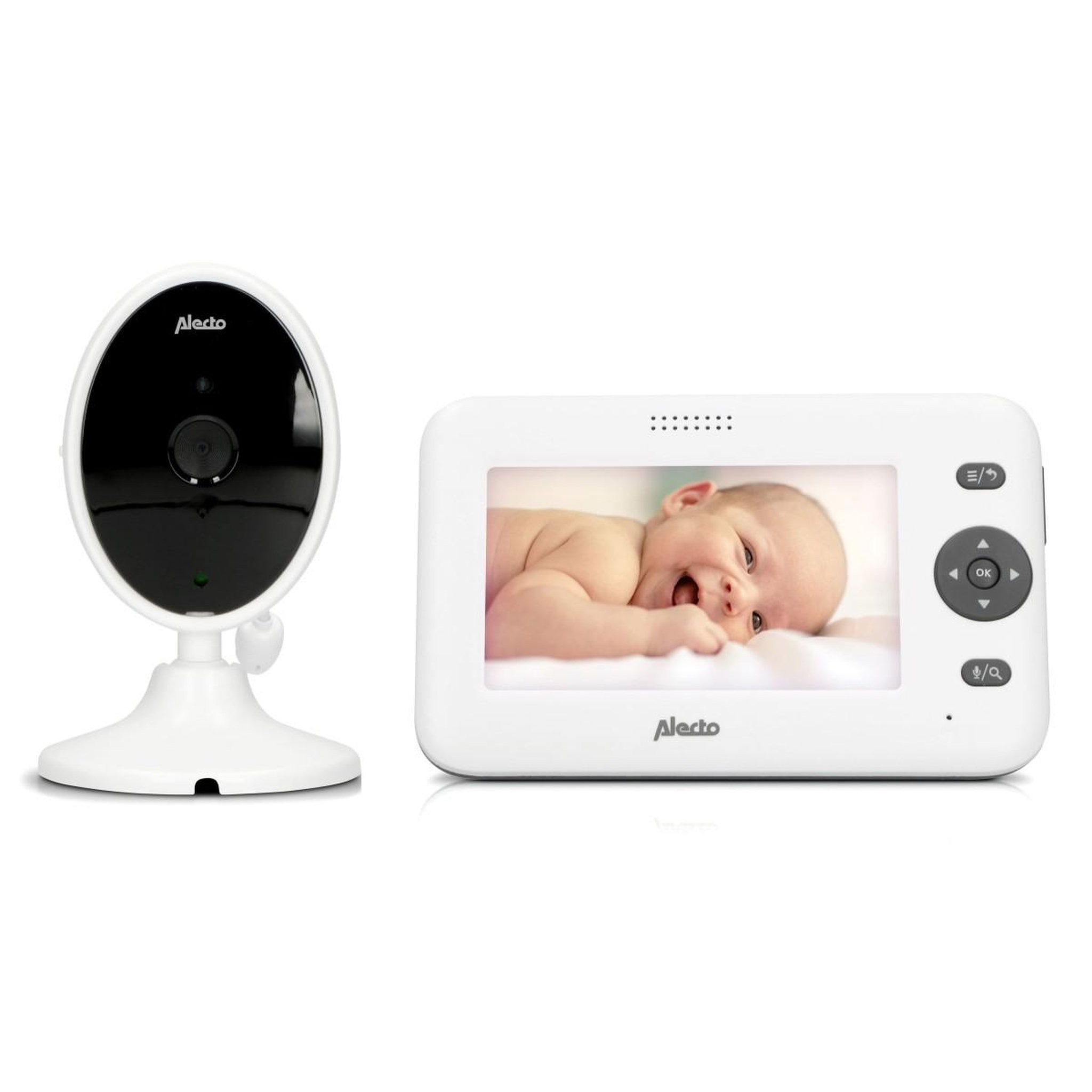 ALECTO Babyphone Vidéo Surveillance 4,3 pouces Caméra Vision Nocturne Portée 300 m Interphone VOX Alecto