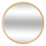 ATMOSPHERA Miroir rond en bois - Diam 55 cm - Marron