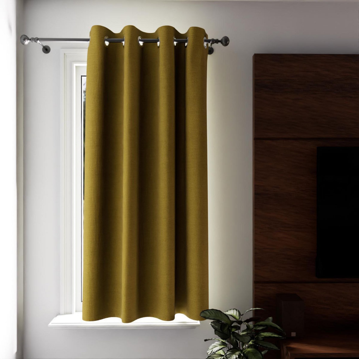 SOLEIL D'OCRE Rideau à oeillets 100% occultant ECLIPSE, par Soleil d'Ocre