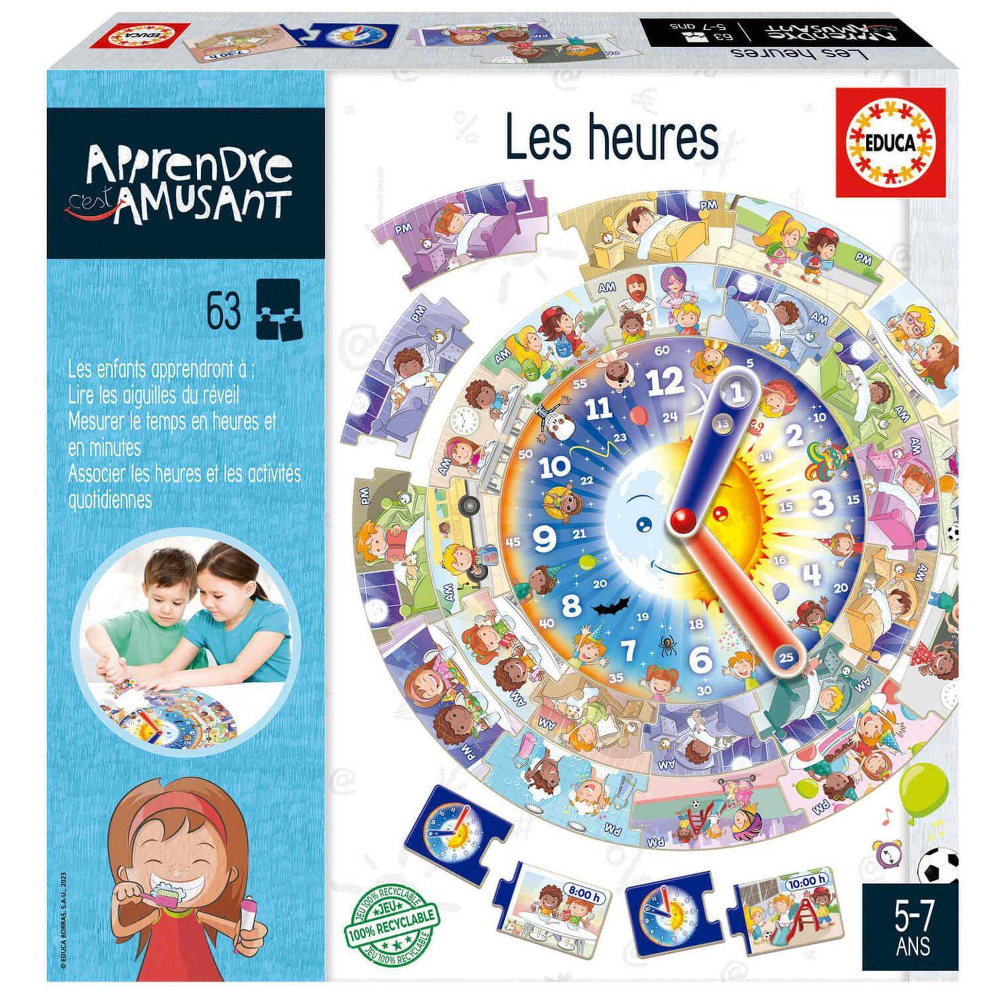 EDUCA Apprendre c'est amusant : Les heures