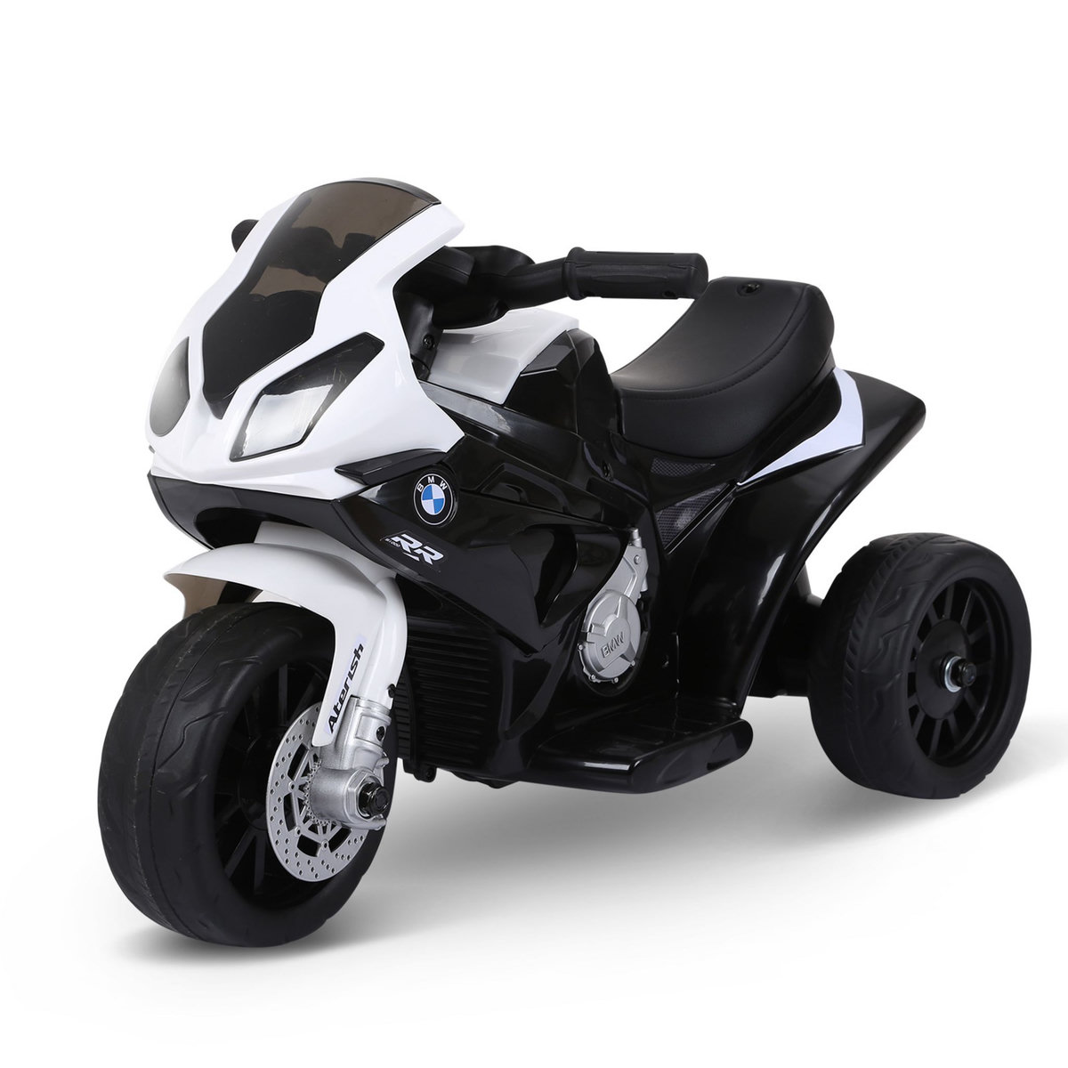 BMW Moto électrique pour enfants 3 roues 6 V 2,5 Km/h effets lumineux et sonores noir BMW S1000 RR