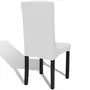 VIDAXL Housses extensibles de chaise 6 pcs Blanc