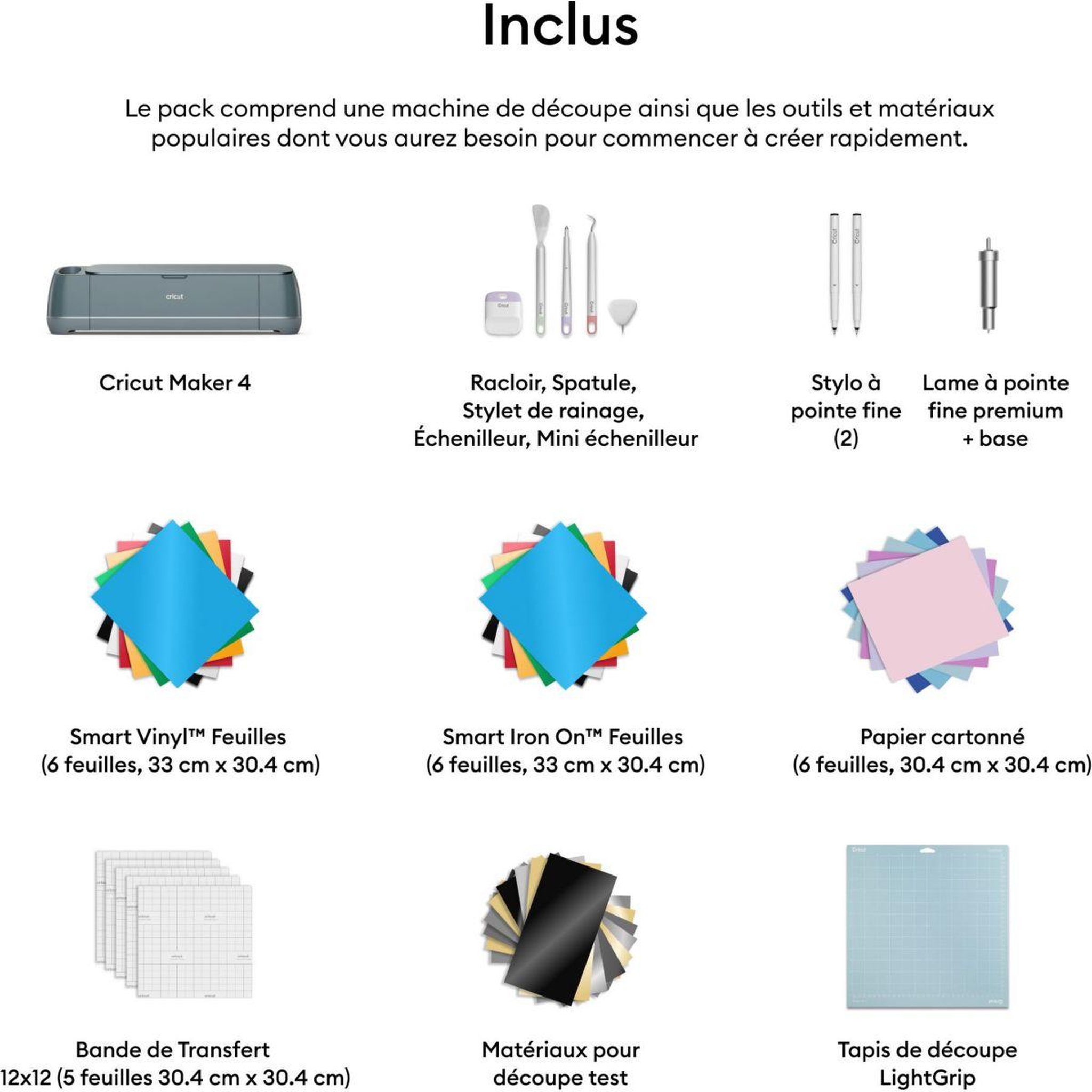 Voir la diapositive 4 : CRICUT Machine de découpe bundle maker 4 sage
