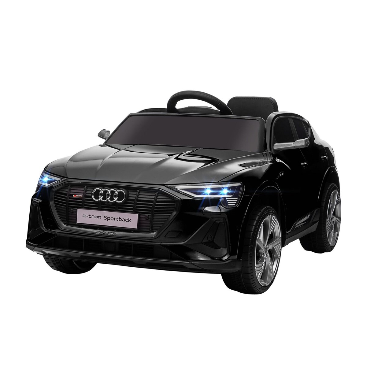 HOMCOM Voiture électrique 4x4 pour enfants de 3 à 8 ans 12 V Mercedes-Benz  Unimog 2 moteurs avec télécommande, roues suspendues, klaxons, lumières,  musique, noir pas cher 