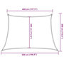 Voir la diapositive 6 : VIDAXL Voile d'ombrage 160 g/m^2 Taupe 4/5x3 m PEHD