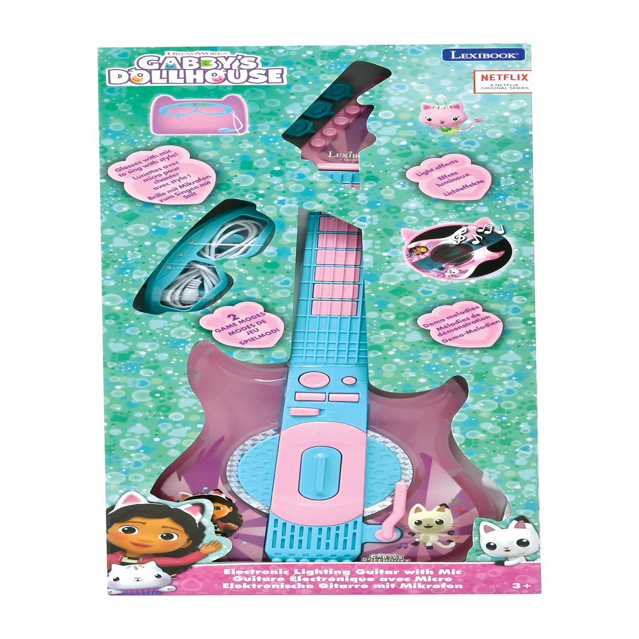 Voir la diapositive 6 : Lexibook Guitare Électronique Lumineuse avec lunettes et micro Gabby et la maison magique