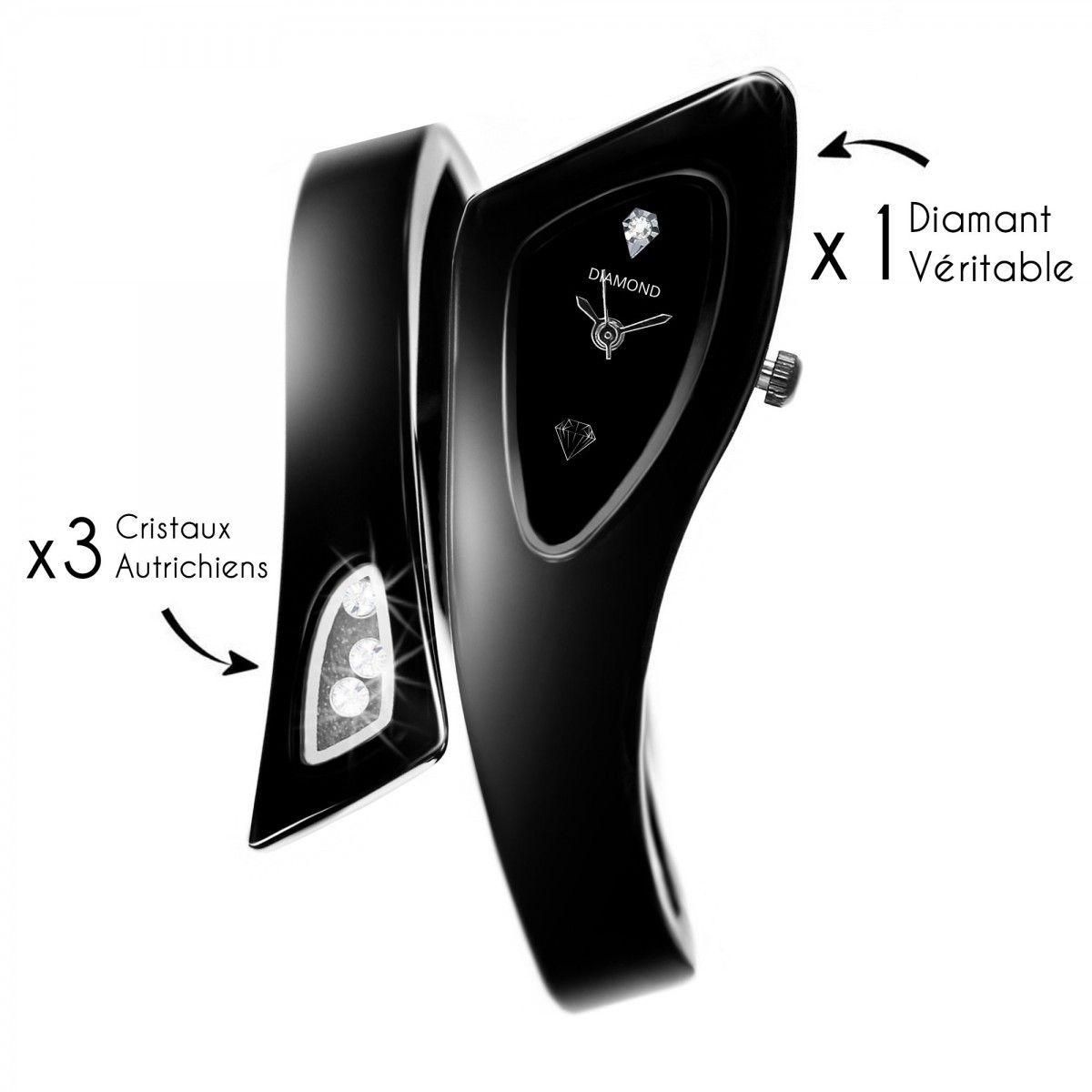 SC CRYSTAL Montre Lyana SC Crystal ornée d'un diamant