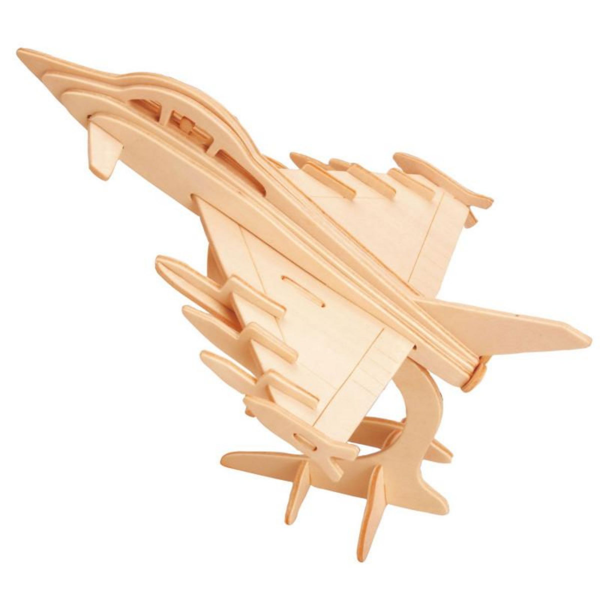 Eureka Toys Eureka - Gepetto's Jeux de construction en bois Kit 3D - avion de chasse 52473148