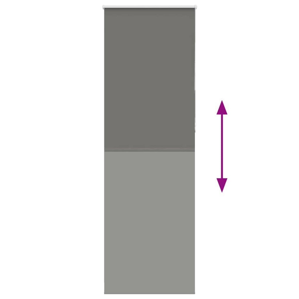 VIDAXL Store enrouleur occultant largeur du tissu 65,7 cm polyester