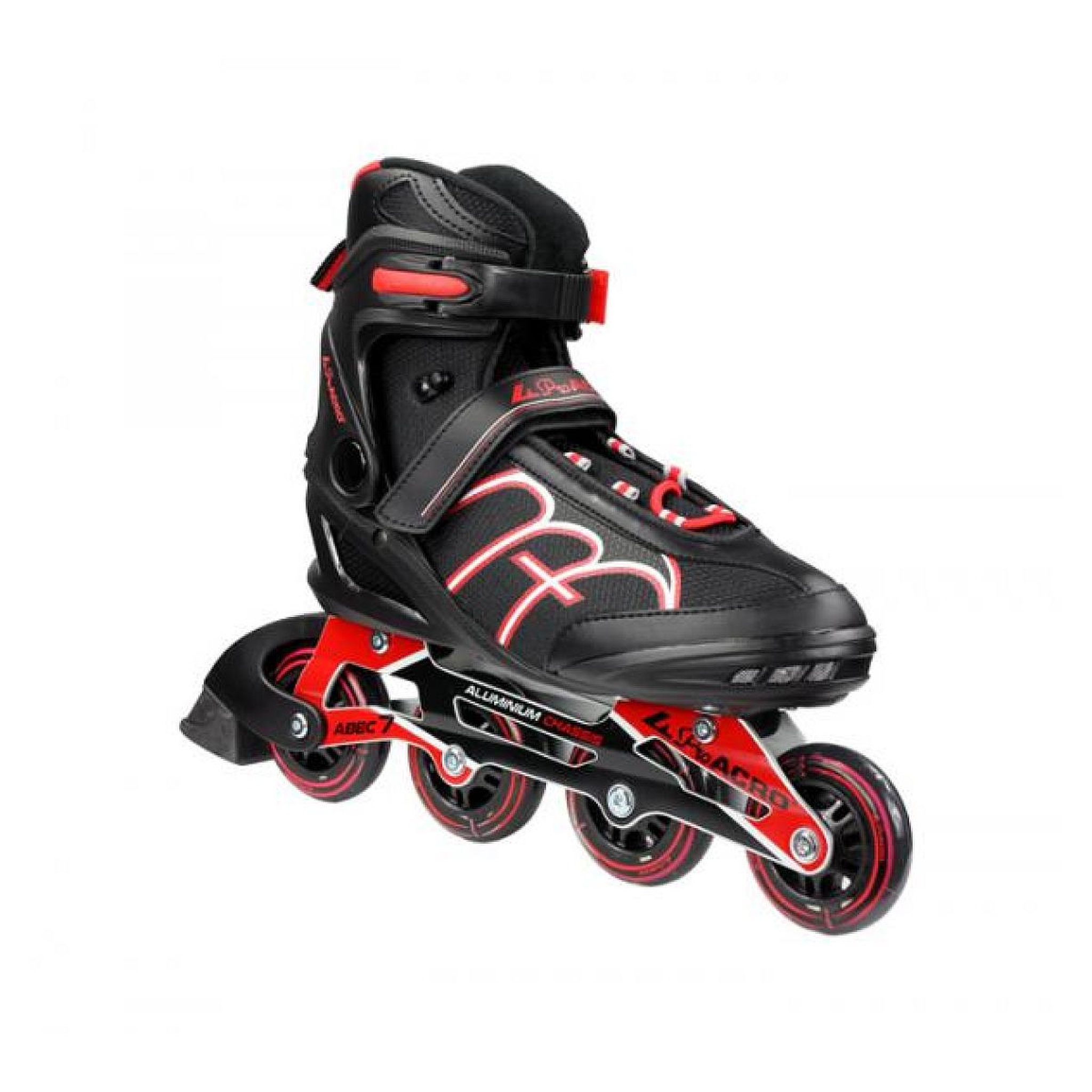 Pro Acro Roller Fitness  adulte platine alu rouge T42