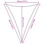 Voir la diapositive 6 : VIDAXL Voile d'ombrage 160 g/m^2 Vert fonce 4x5x5 m PEHD