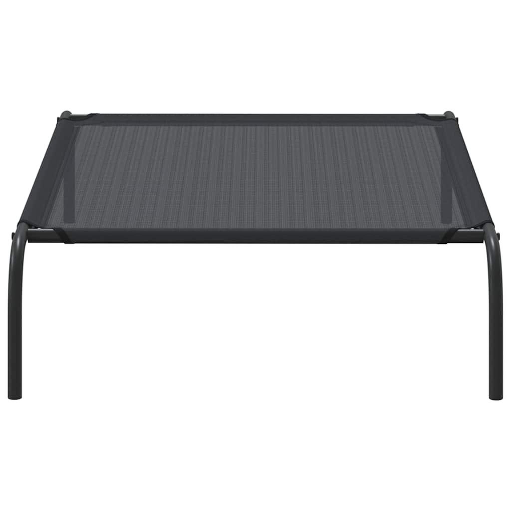 Voir la diapositive 5 : VIDAXL Lit sureleve pour chien Noir L Textilene