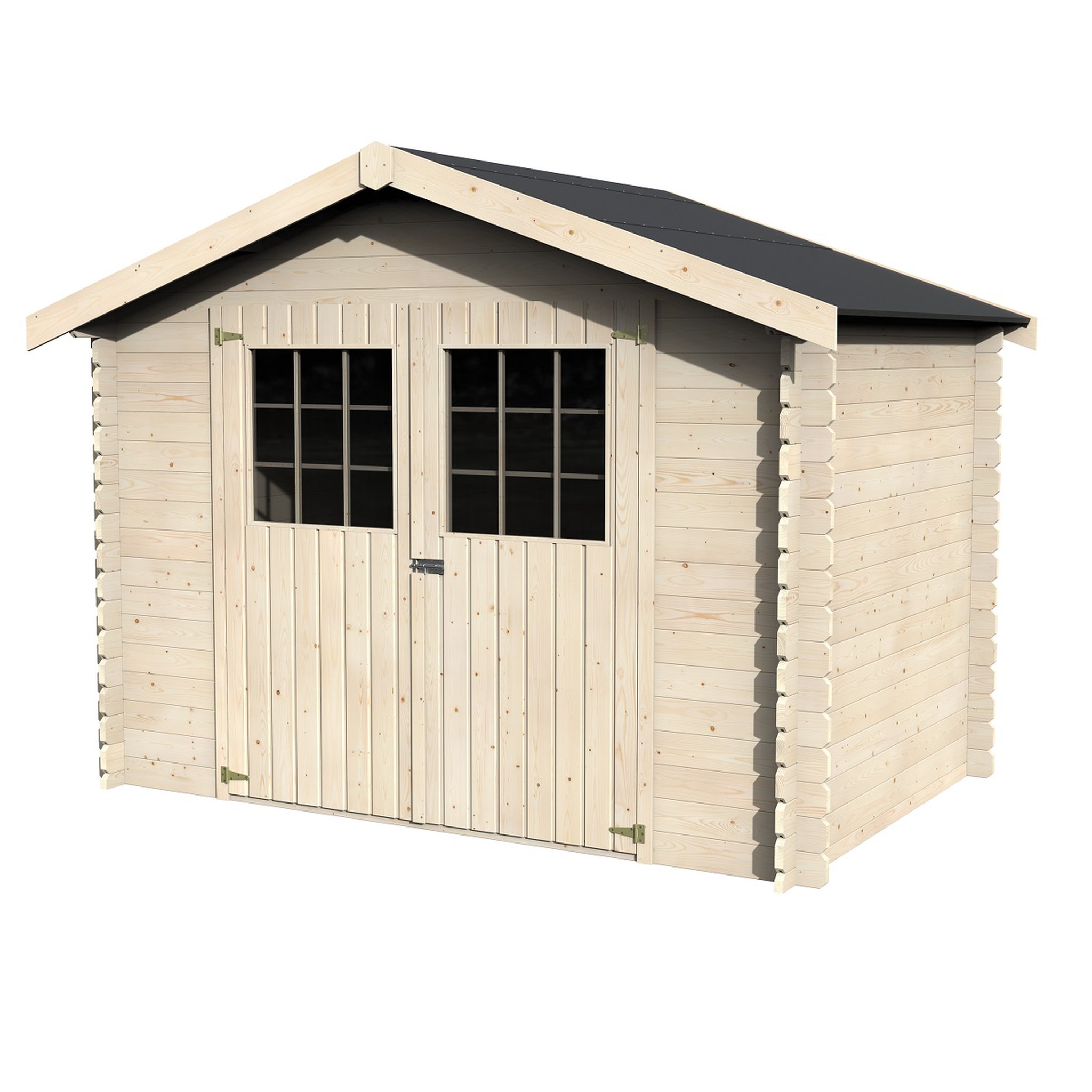 Voir la diapositive 2 : DECOR ET JARDIN Abri de jardin bois - 4.70m² - LOFOTEN