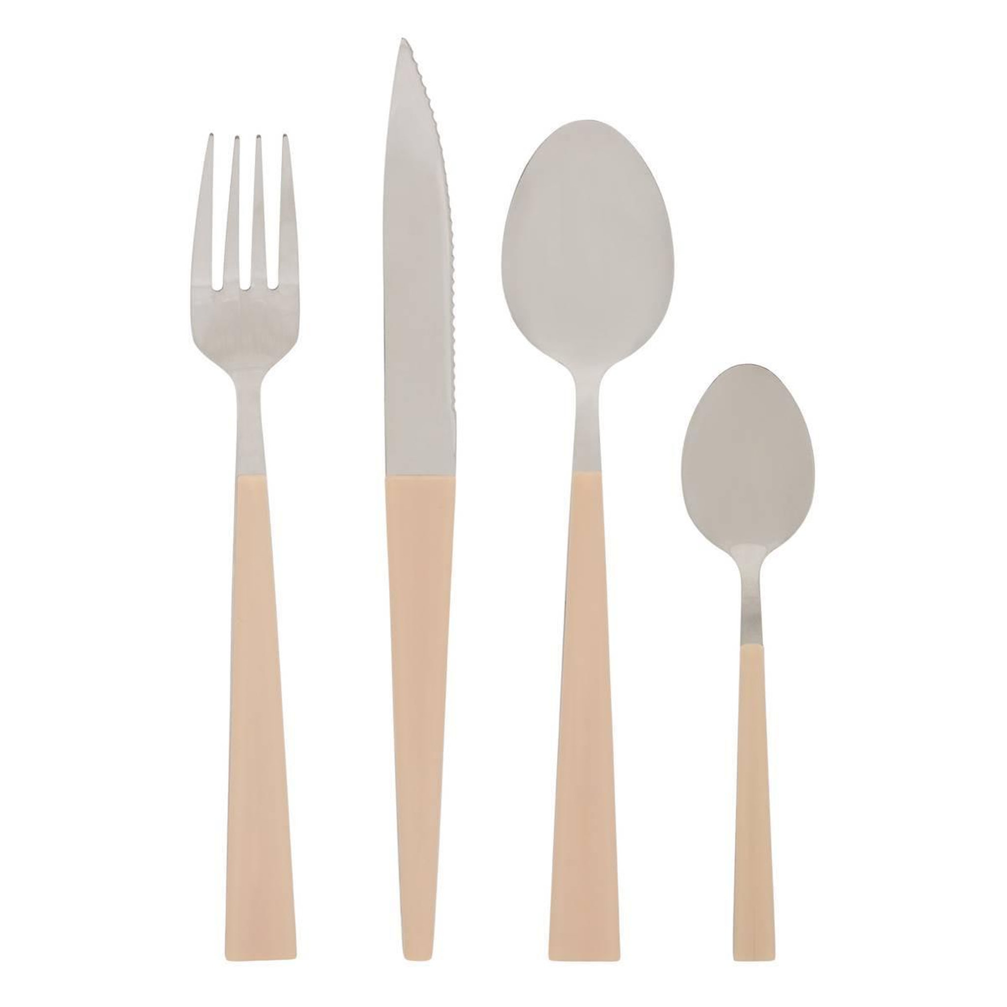 SECRET DE GOURMET Ménagère 16 Pièces en Inox  Susan  27cm Beige