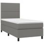 Voir la diapositive 3 : VIDAXL Sommier a lattes de lit avec matelas et LED Gris fonce 80x200cm