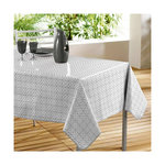 Paris Prix Nappe Toile Cirée  Abaca  140x240cm Gris