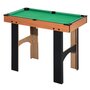 HOMCOM Table multi jeux 4 en 1 babyfoot billard air hockey ping-pong avec accessoires MDF bois 87 x 43 x 73 cm