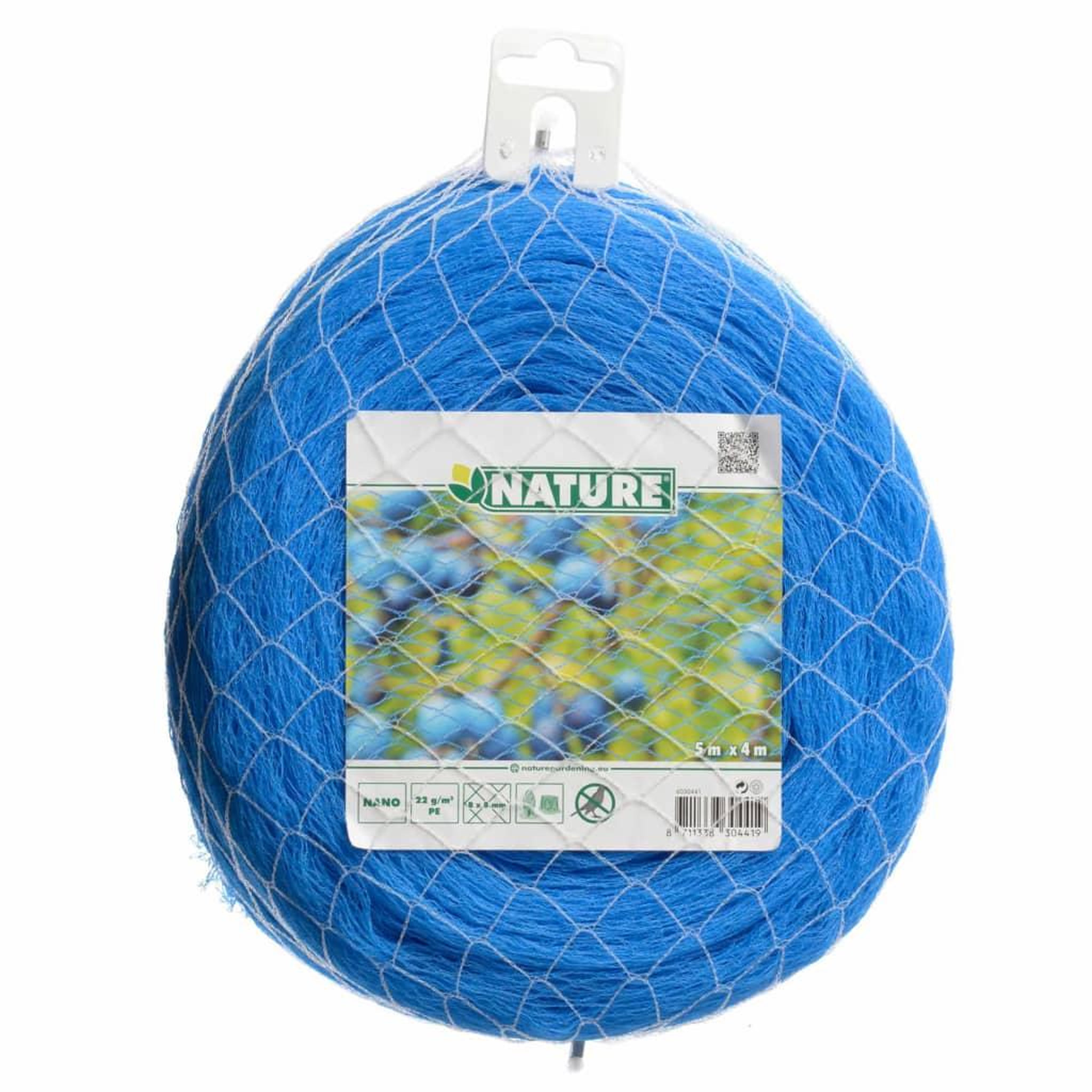 Voir la diapositive 4 : NATURE Nature Filet d'oiseaux Nano 5x4 m Bleu