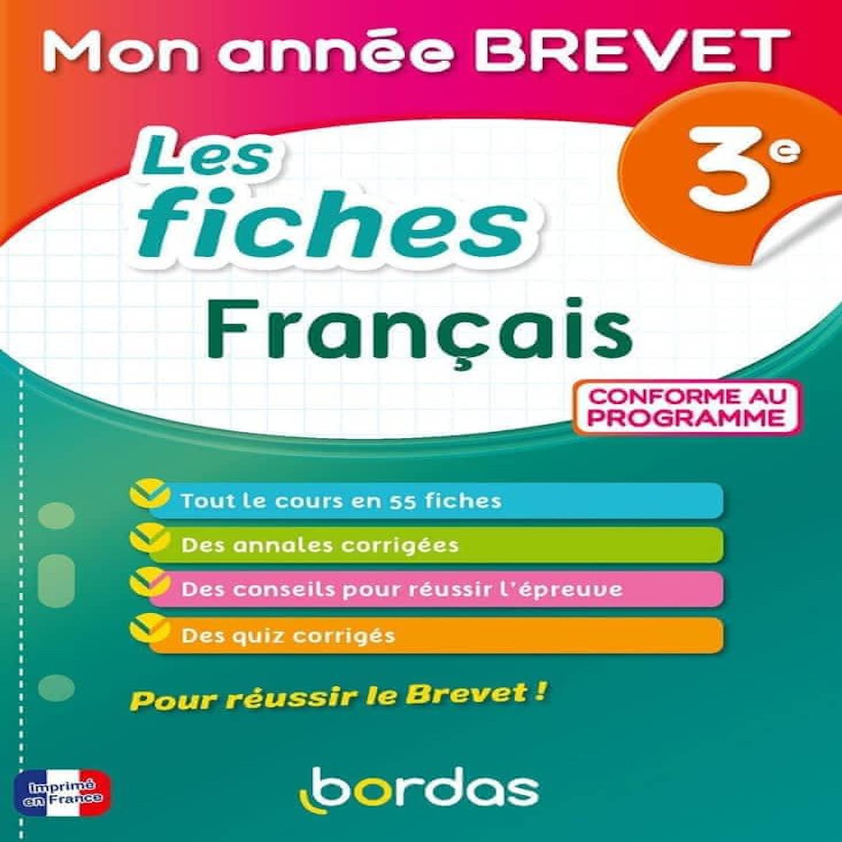 LES FICHES FRANCAIS BREVET 3E. EDITION 2026, Gargallo Thomas