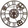 VIDAXL Horloge murale Marron 80 cm Metal