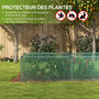 Voir la diapositive 4 : OUTSUNNY Serre de jardin serre à tomates filet protection porte HDPE vert
